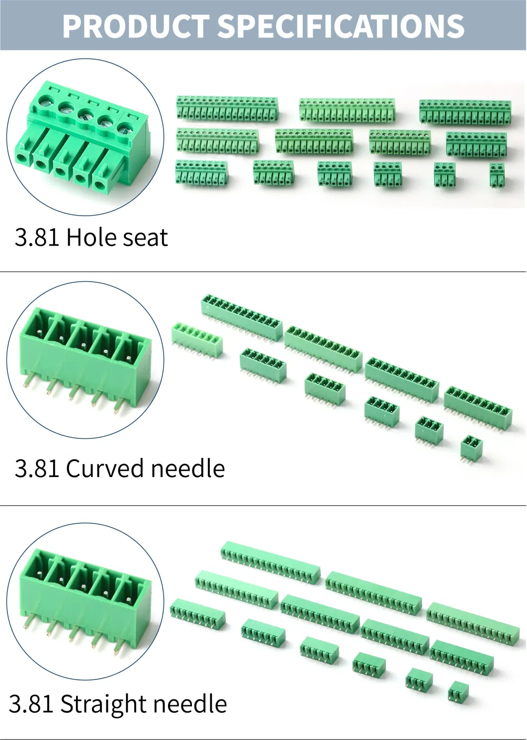 Lug Lock Welding Free Butt Plug and Pull Terminal Head Male/Female Set 2edgkpm Terminal Block Terminal Block