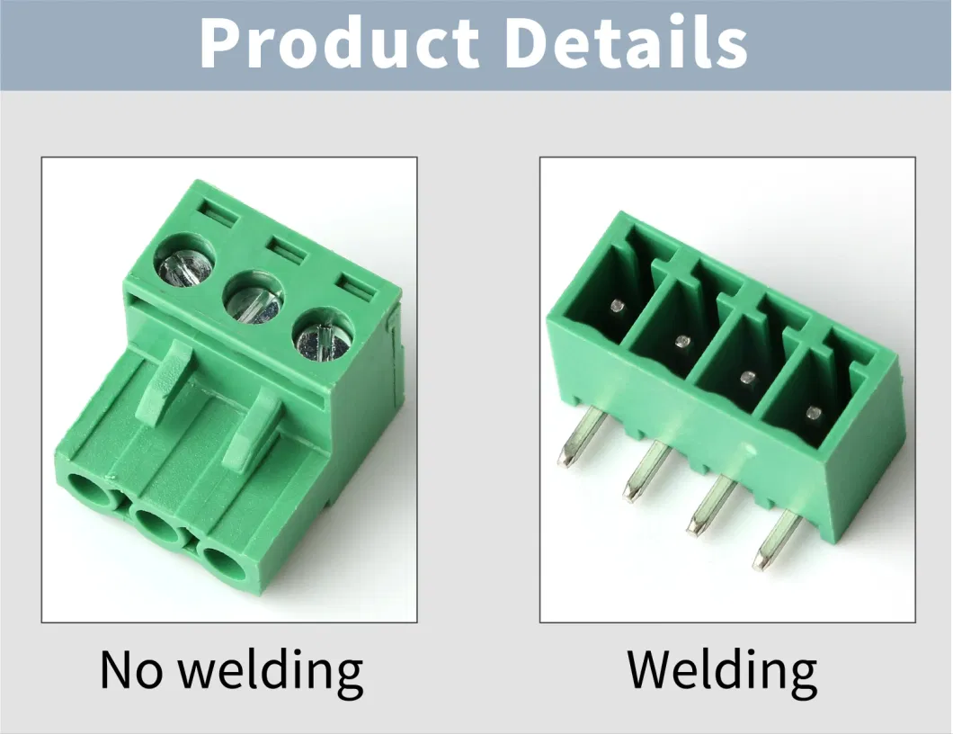 Lug Lock Welding Free Butt Plug and Pull Terminal Head Male/Female Set 2edgkpm Terminal Block Terminal Block